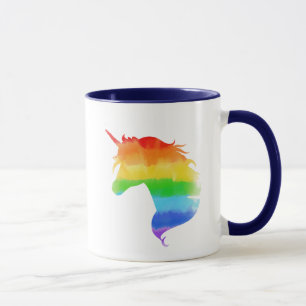 Mug Aquarelle Rainbow Unicorn