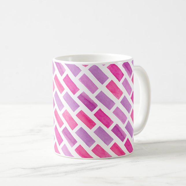 Mug Aquarelle rose (Devant droit)