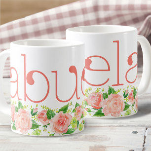 Mug Aquarelle rose d'Abuela Coral Roses