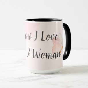 Mug Aquarelle Rose Moderne Comme J'aime Être une Femme