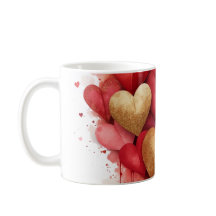 Aquarelle Saint-Valentin Coeur