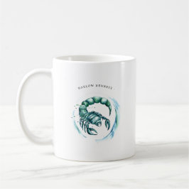 Mug Aquarelle Scorpio Astrologie Zodiac | Monogramme