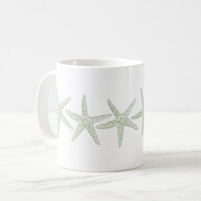 Mug Aquarelle Starfish Trio (Devant gauche)