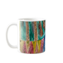 Aquarelle sur la pâte à café