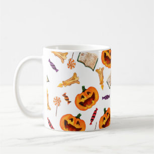 Mug Aquarelle transparente motif heureux halloween vac