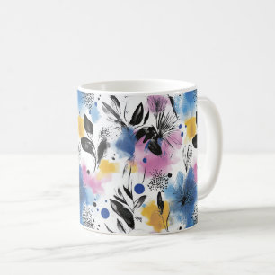 Mug Aquarelle vintage Floral Abstrait Motif (13)