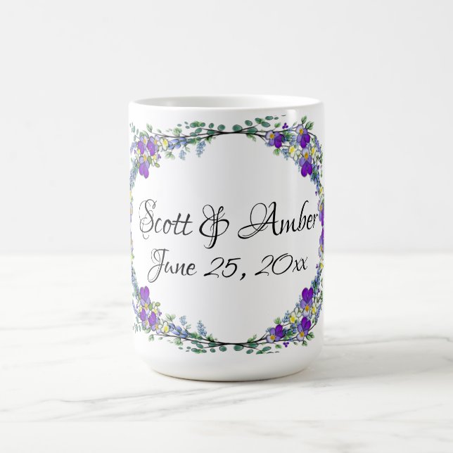 Mug Aquarelle violette Lavender Eucalyptus (Centre)