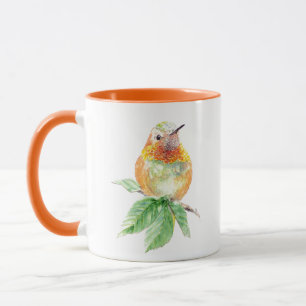 Mug Aquarelle Whimsical Roux Hummingbird attitude