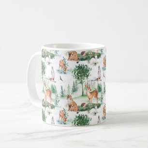 Mug Aquarelle Woodland Baby Motif animal