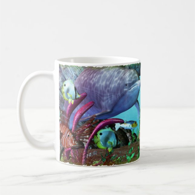 Mug Aquarium 3D Dolphin Discovery 2 (Gauche)
