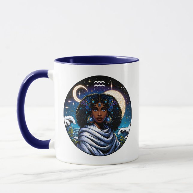 Mug Aquarius Traits and Dates  | Water Bearer (Gauche)