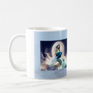 Mug Aquarius - Une femme qui verse de l'eau d'un Jug