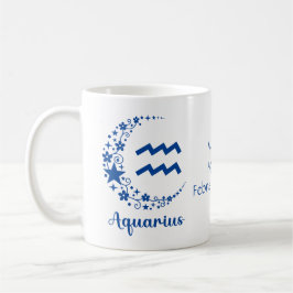Mug Aquarius Zodiac Astrologie Anniversaire Cadeau Ble