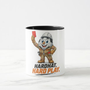 Mug Arbitre de football à casque de chantier