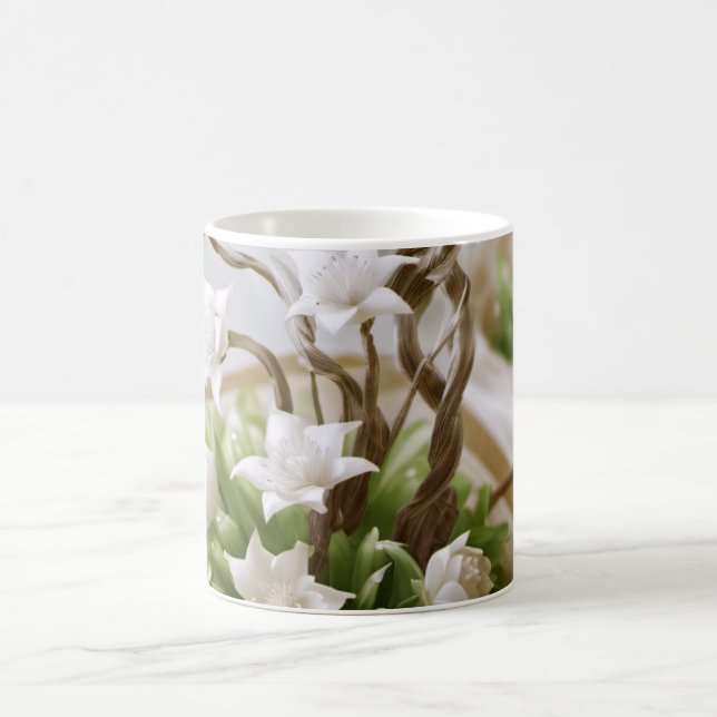 Mug Arbre à fleurs qui pousse à partir d'un livre (Centre)