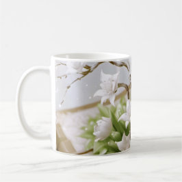 Mug Arbre à fleurs qui pousse à partir d'un livre