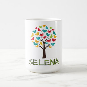 Mug Arbre Coloré avec Oiseaux