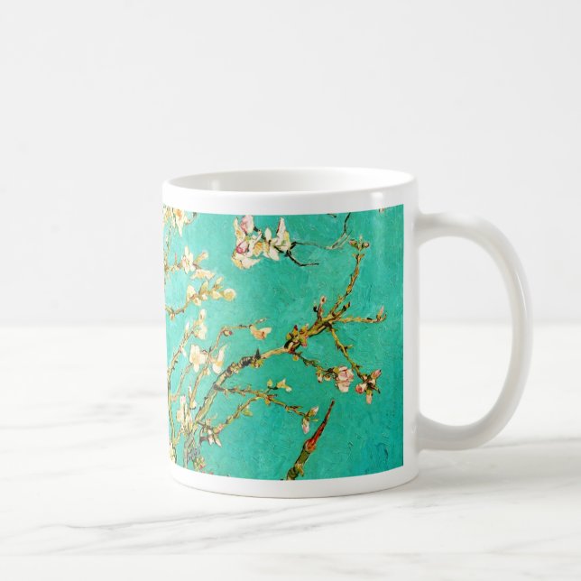 Mug Arbre d'amande de floraison de Vincent van Gogh (Droite)