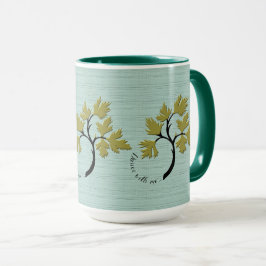 Mug Arbre dansant personnalisé Vert olive