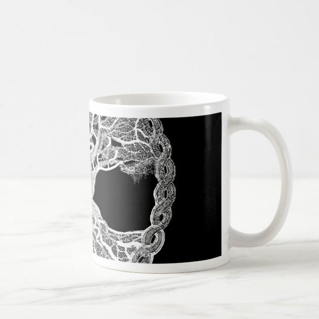 Mug Arbre de cercle de la vie de la vie (Droite)