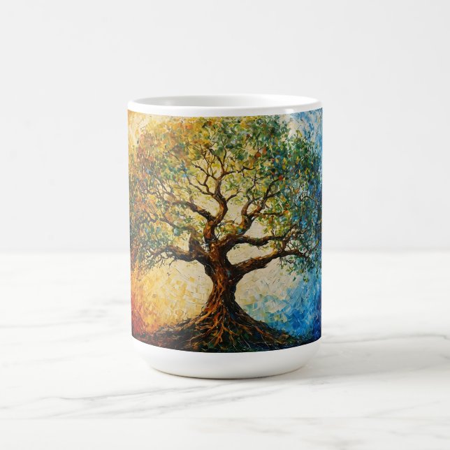 Mug Arbre de connaissances - Peinture à l'huile (Centre)