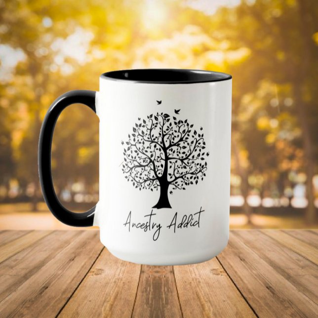 Mug Arbre de la famille des toxicomanes (Créateur téléchargé)