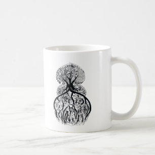 Mug ARBRE de la VIE - noir et blanc