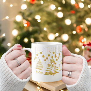 Mug Arbre de Noël Abstrait glamour