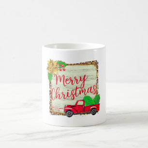 Mug Arbre de Noël classique et Camion de Noël rouge