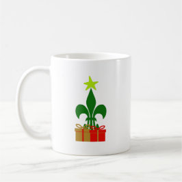Mug Arbre de Noël de la Louisiane Fleur De Lis Cajun