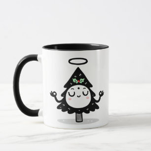 Mug Arbre de Noël flottant – Cute Zen Christmas Medita