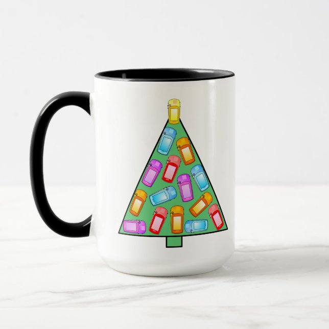 Mug Arbre de Noël GPS Geocaching (Gauche)