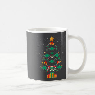 Mug Arbre de Noël Stégosaure Dinosaure Noël Manches Lo
