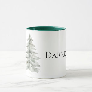 Mug Arbre de Noël vert Boho