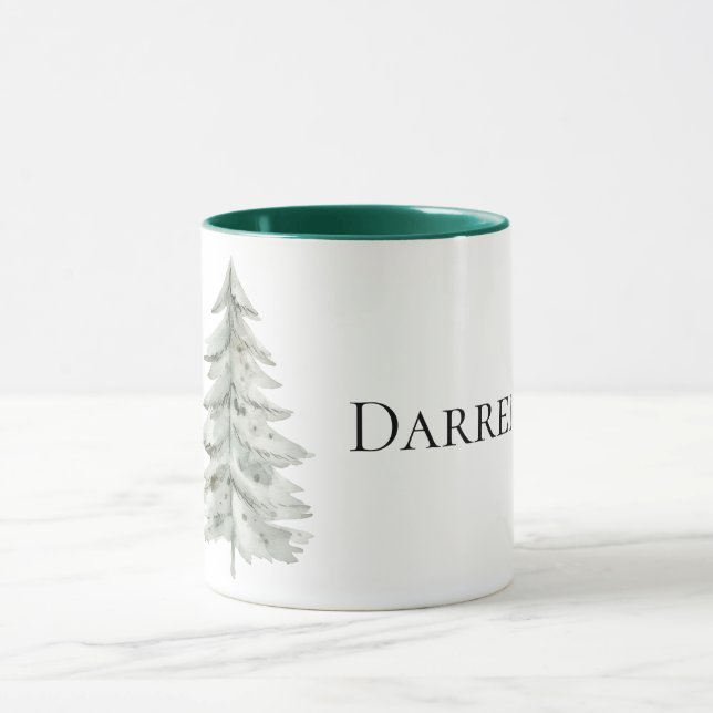 Mug Arbre de Noël vert Boho (Centre)
