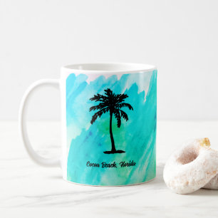 Mug Arbre de palme nautique de plage personnalisé