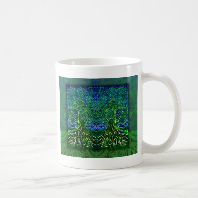 Mug Arbre de remerciement de la vie (Droite)