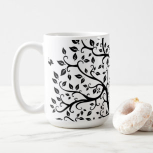 Mug Arbre de vie en noir et blanc