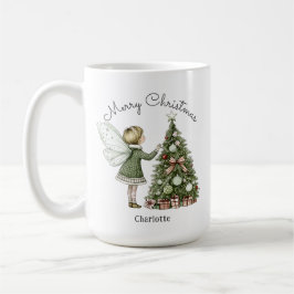 Mug Arbre décoratif fée de Noël personnalisé