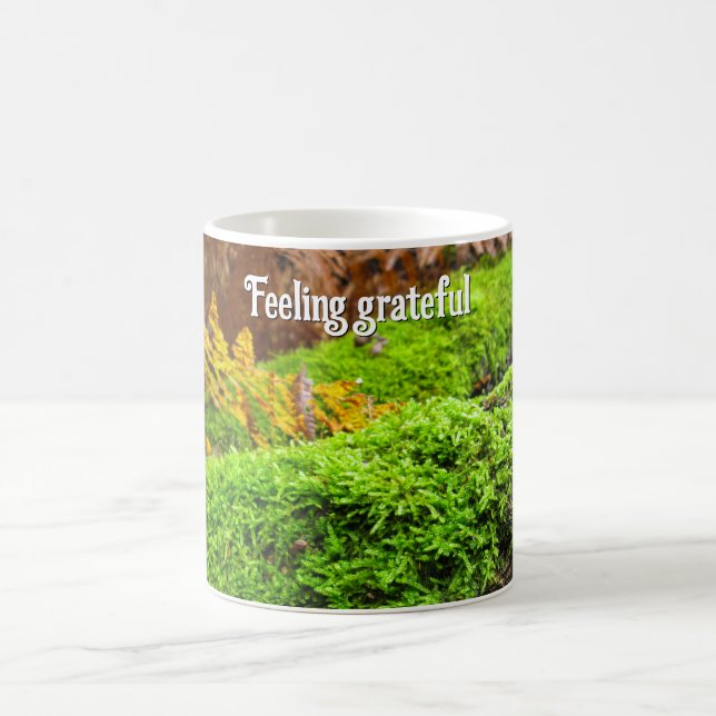 Mug Arbre écorce en mousse - Thanksgiving personnalisé (Centre)