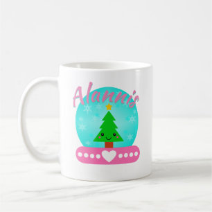 Mug Arbre Et Coeur De Noël Personnalisés