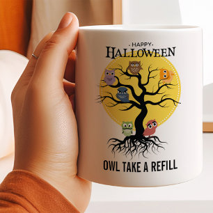 Mug Arbre généalogique de la famille des hiboux effray
