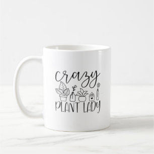Mug Arbre noir "Dame Plante folle"