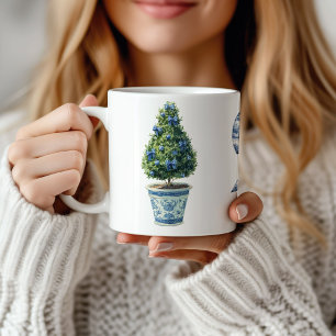 Mug Arbre topiaire de Noël en chinoiserie