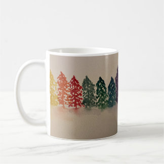 Mug Arbres à pins arc-en-ciel