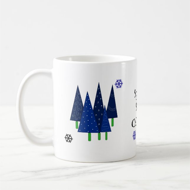 Mug Arbres de Noël lunaires (Gauche)