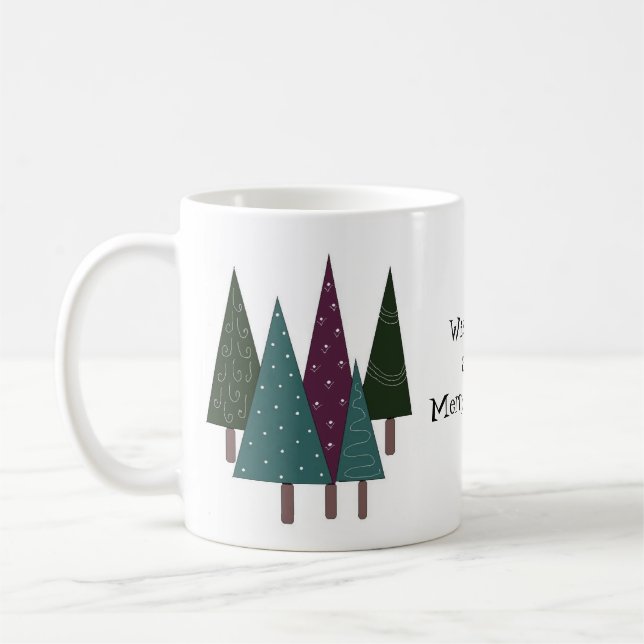 Mug Arbres de Noël lunaires (Gauche)