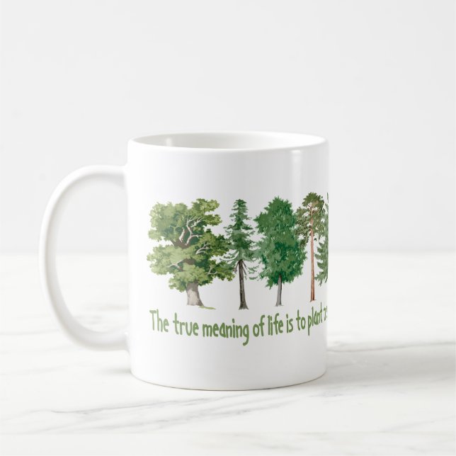 Mug Arbres Plantes - Arbre, Gros (Gauche)