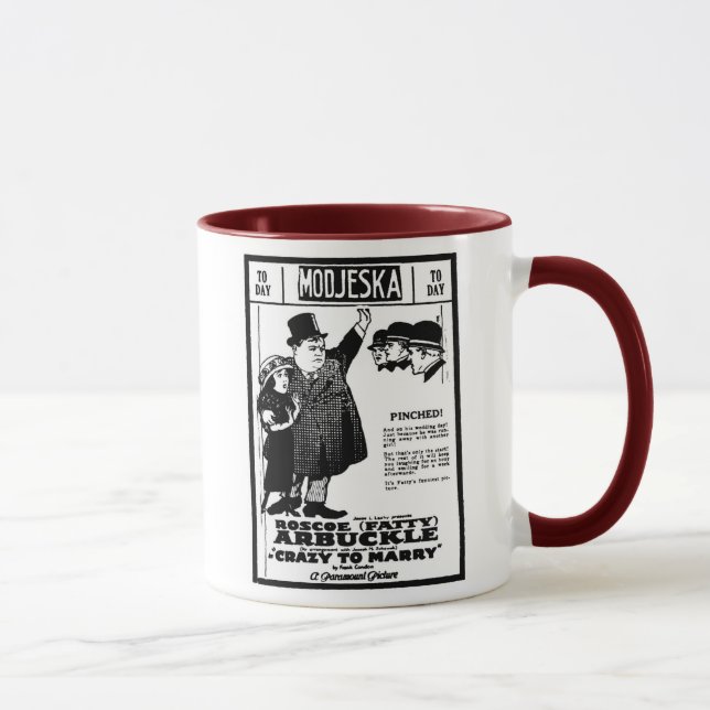 Mug Arbuckle gras FOU POUR MARIER 1921 (Droite)
