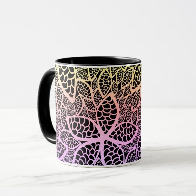 Mug Arc arc-en-ciel fleuri (Devant gauche)